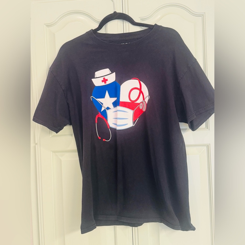 Gildan Black T-Shirt with Medical Graphic